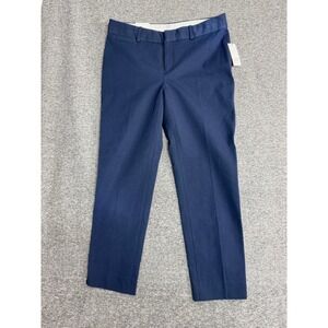 Crown & Ivy Navy Blue Cotton Blend Stretch Dress Pants Womens Size 8 NWT